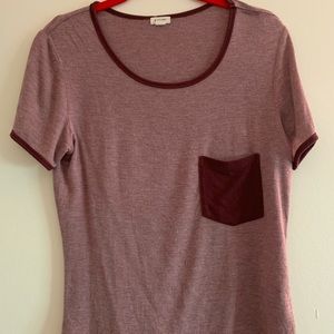 Maroon comfy T